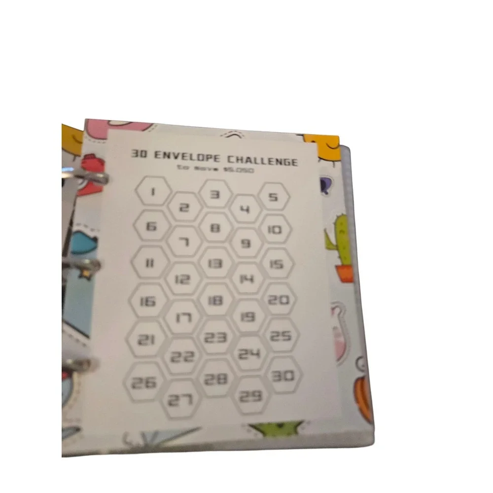 30 Envelope Savings Challenge Binder Wallet Organizer‎ Budgeting Planner